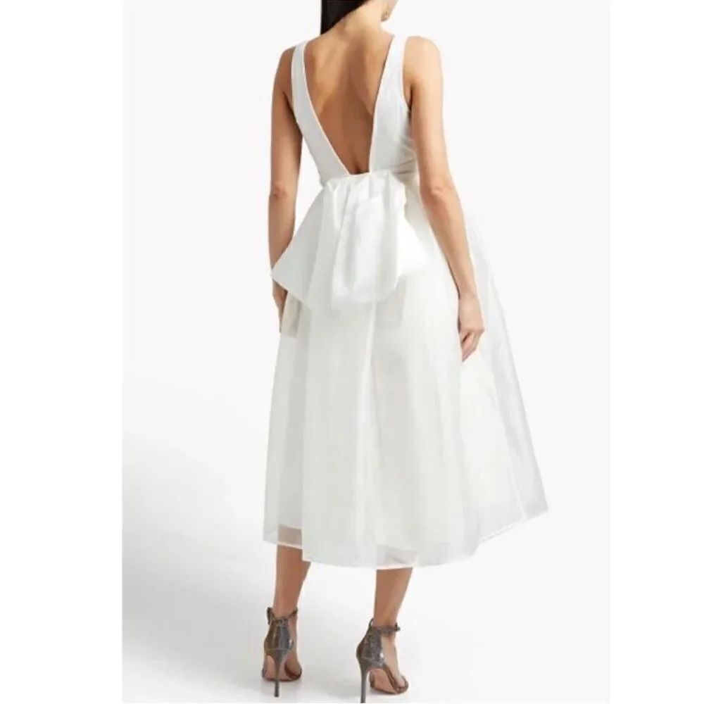 Sachin + Babi SACHIN & BABI BHLDN
Carmina bow-embellished gathered organza/size8